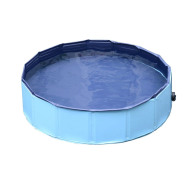 PawHut Αναδιπλούμενη Πισίνα για Κατοικίδια 120 x 30 cm Χρώματος Μπλε D01-004BU