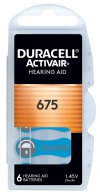 DURACELL μπαταρίες ακουστικών βαρηκοΐας Activair 675 1.45V 6τμχ