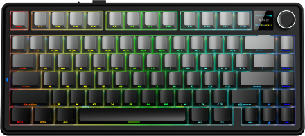 P/C AULA F75MAX GRADIENT GRAY SIDE-ENGRAVED KEYCAPS