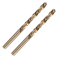 DELI σετ τρυπάνια DH-MHZ020-E2 για μέταλλο M35 HSS 5% κοβαλτίου DIN 388 2x49mm κυλινδρικό 2τμχ