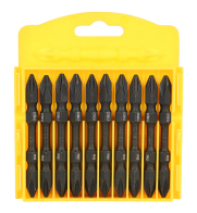 DELI σετ μύτες κατσαβιδιού DL252202 για δραπανοκατσάβιδο διπλή κεφαλή σταυρωτές PH2x65mm 10τμχ