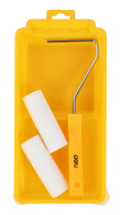 DELI σετ βαφής DL509704 2x ρολά/λαβή/σκάφη πολυεστερικός αφρός 10mm 100mm 4τμχ