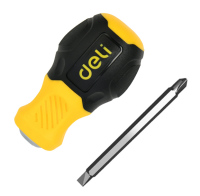 DELI κατσαβίδι DL632101 με διπλή κεφαλή μαγνητικό 6mm/PH2x38mm