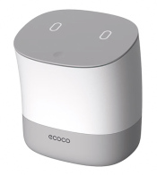 ECOCO μίνι κάδος απορριμμάτων E2241 με σακούλες επιτραπέζιος 1.5lt λευκός