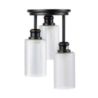 Costway Μεταλλικό Φωτιστικό Οροφής Ε27 3 x 60 W Costway EP24444DE