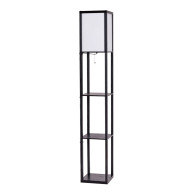 Costway  Ξύλινο Φωτιστικό Δαπέδου με 3 Ράφια Ε27 60 W EU10065DE