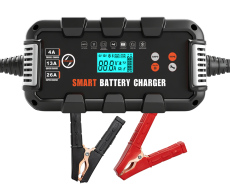 BYGD φορτιστής & συντηρητής μπαταρίας αυτοκινήτου F26000M με οθόνη 6V/8-24A 12V/4-26A 24V/2-13A