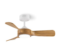 Gruppe Ανεμιστήρας Οροφής DC Motor με φώς και τηλεχειριστήριο White-Wood F42206
