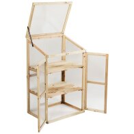 Costway Μικρό Ξύλινο Θερμοκήπιο 3 Επιπέδων 76x47x110εκ. GT4128