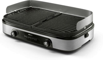 Philips HD6222/90 6000 Series Επιτραπέζια Ηλεκτρική Ψησταριά Λείας και Αυλακωτής Πλάκας 2000W