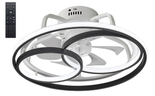 Powertech Aνεμιστήρας Oροφής LED 50W Ø50x21cm HLL-0108 Μαύρος