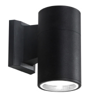 POWERTECH φωτιστικό τοίχου HLL-0189 για GU10 λάμπα μεταλλικό IP65 μαύρο