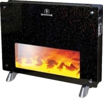 Ηuman HU-1500 Επιδαπέδιο Ηλεκτρικό Τζάκι Μαύρο