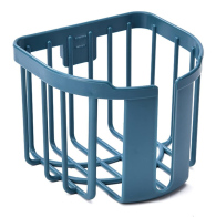 HOME USE επιτοίχια χαρτοθήκη μπάνιου HUH-0220 με αυτοκόλλητο 11x14x13.5cm μπλε