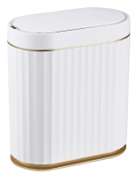 HOME USE κάδος απορριμμάτων HUH-0226 με φωτοκύτταρο 7lt λευκός