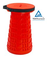 POWERTECH πτυσσόμενο καρεκλάκι HUH-0233 αντοχή έως 250kg 25.5x45cm κόκκινο