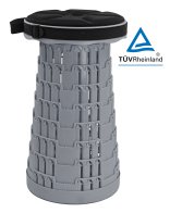 HOME USE πτυσσόμενο καρεκλάκι HUH-0236 με μαξιλάρι αντοχή έως 250kg 25.5x45cm γκρι