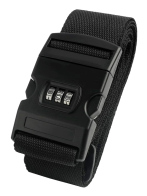 HOME USE ιμάντας βαλίτσας HUH-0240 με λουκέτο συνδυασμού ρυθμιζόμενος 2m μαύρος