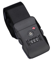 HOME USE ιμάντας βαλίτσας HUH-0245 με λουκέτο συνδυασμού TSA ρυθμιζόμενος 2m μαύρος