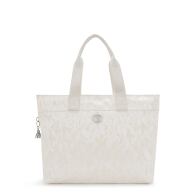 Kipling Τσάντα ώμου Colissa Up Palm Beige Jacquard