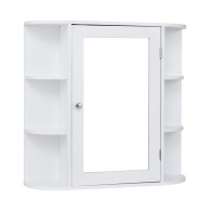 Costway Καθρέπτης Μπάνιου με Ντουλάπι 65 x 17 x 63 cm JV10446WH