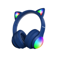 Kiddoboo Delulu Bluetooth Headphones DiscoBeats Blue