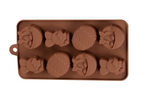 Φόρμα Σιλικόνης Πασχαλινή   21χ10,5χ2,5 εκ. Καφέ