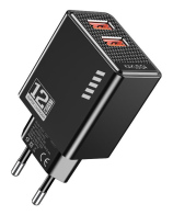 KAKUSIGA φορτιστής τοίχου KSC-1237 2x USB 12W μαύρος