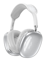 KAKUSIGA headphones KSC-1466 ασύρματα & ενσύρματα micro SD 40mm 400mAh ασημί