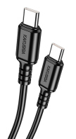 KAKUSIGA καλώδιο USB-C σε USB-C KSC-982 60W 480Mbps 1m μαύρο