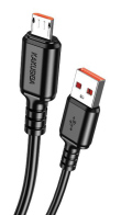 KAKUSIGA καλώδιο micro USB σε USB KSC-982 3A 480Mbps 1m μαύρο