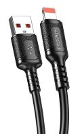 KAKUSIGA καλώδιο Lightning σε USB KSC-984 σιλικόνης 3Α 480Mbps 1m μαύρο