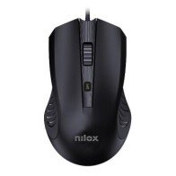 Nilox MOUSB1013 USB Optical Mouse 2400 DPI 4 buttons, Black