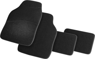 Simply Πατάκια Αυτοκινήτου Γκρι Μοκέτα Σετ 4τμχ