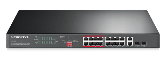 MERCUSYS rackmount switch MS118CP 16x 10/100Mbps PoE+ & 2x Gigabit θύρες UN/1.0
