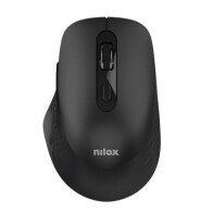 Nilox NXMODWI01 Dual (Wireless and Bluetooth) Mouse 1600 DP, 6 Buttons, Silent, Black