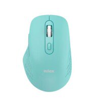 Nilox NXMODWI04 Dual (Wireless and Bluetooth) Mouse 1600 DPI, 6 Buttons, Silent, Blue
