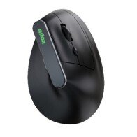 Nilox NXMOEVR01B  Ergonomic Vertical Wireless Rechargable Mouse 1600 DPI 6 Buttons, Silent,  Black