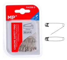 MP παραμάνες PA358-2 μεταλλικές 25mm ασημί 50τμχ