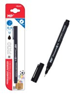 MP ανεξίτηλος μαρκαδόρος PE411 πάχος μύτης 0.4mm μαύρος