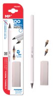 MP eternal μολύβι PE560 με γόμα & 2x ανταλλακτικές μύτες λευκό