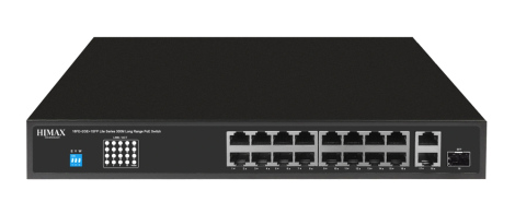 HIMAX PoE switch PS11602FE-L 16x Ethernet PoE/2x Ethernet/2x SFP θύρες έως 1000Mbps