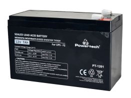 POWERTECH μπαταρία μολύβδου PT-1201 για UPS 12V 7Ah F2