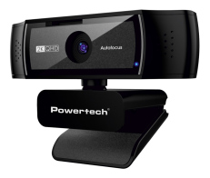 POWERTECH web camera PT-1428 5MP 2K QHD αυτόματη εστίαση 1.5m μαύρη