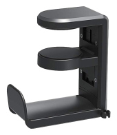 POWERTECH βάση ακουστικών γραφείου PT-1495 περιστρεφόμενη μαύρη