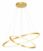 POWERTECH LED φωτιστικό οροφής PT-1526 25W 4000K Φ40x120cm χρυσό