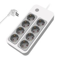 POWERTECH πολύπριζο ασφαλείας PT-1534 8 θέσεων 16A 1.5m λευκό