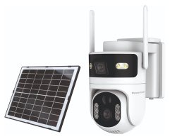 POWERTECH smart ηλιακή κάμερα PT-1547 dual lens 4MP 4G PTZ SD IP65