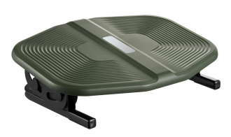 POWERTECH υποπόδιο γραφείου PT-1566 με ρυθμιζόμενη κλίση μαύρο/λαδί