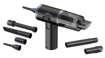 POWERTECH 2 σε 1 σκουπάκι χειρός & air duster PT-1576 50W 3600mAh μαύρο